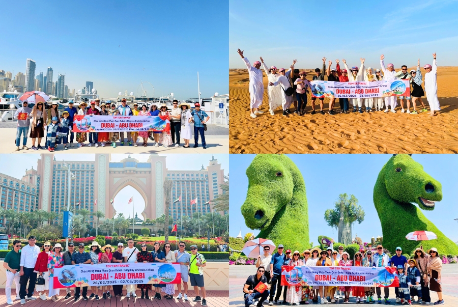 Du lịch Dubai theo tour bạn còn có cơ hội gặp gỡ và kết bạn cùng nhiều du khách khác