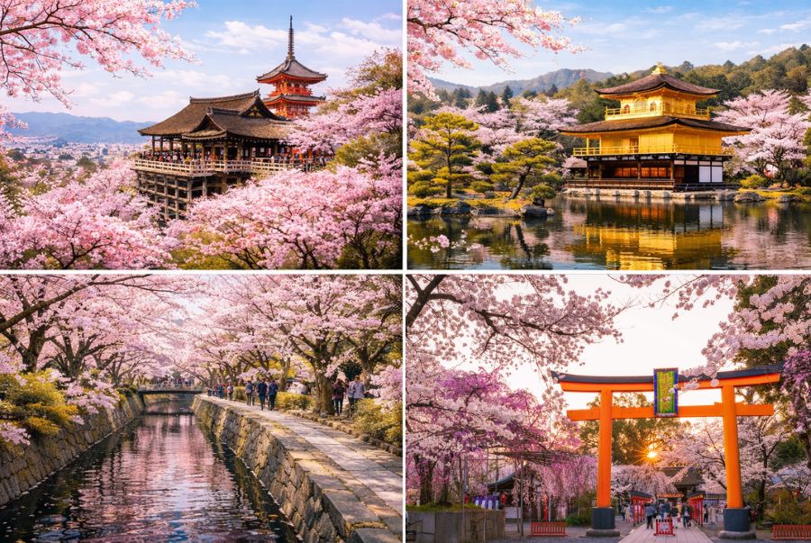 Kyoto từ lâu đã được xem là linh hồn của mùa xuân Nhật Bản với vẻ đẹp vô cùng cổ kính