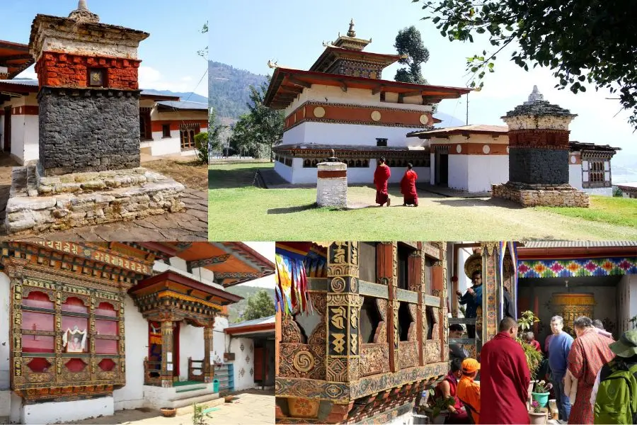 Các điểm đặc trưng trong kiến trúc xây dựng của Chimi Lhakhang