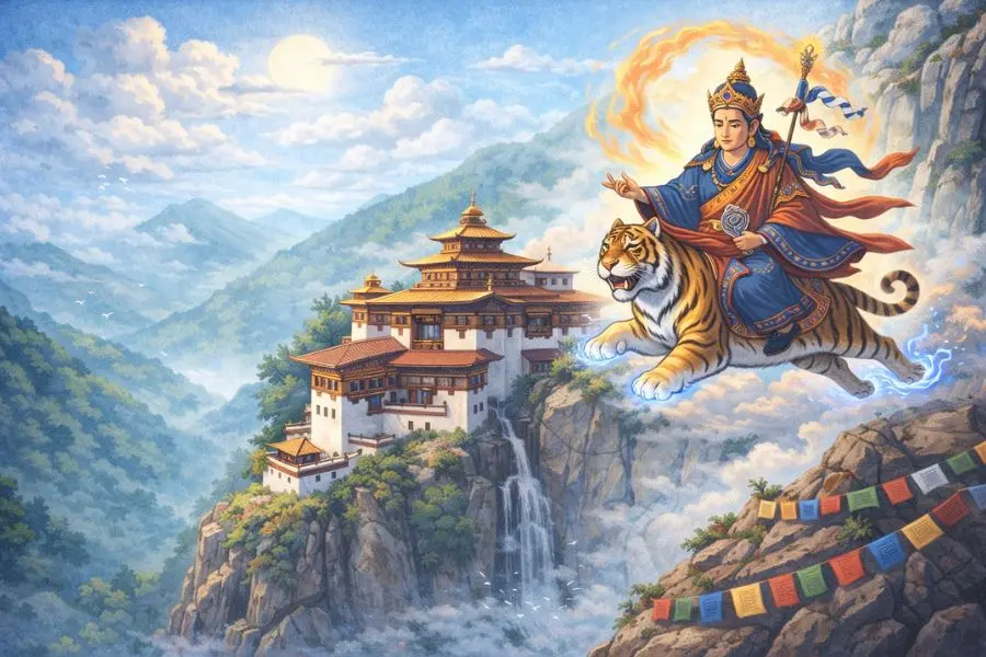 Tu viện Tiger’s Nest gắn liền với quá trình tu hành của Guru Rinpoche