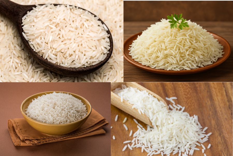 Gạo Basmati có hạt dài, mảnh và nhẹ, khi nấu chín tỏa hương thơm thoang thoảng