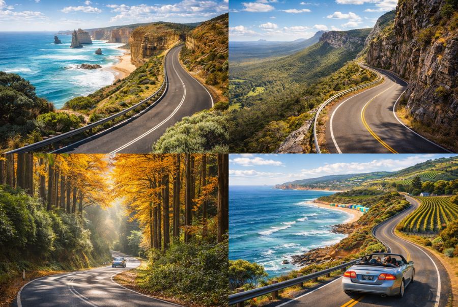Khung cảnh những những cung đường scenic road nổi tiếng tại Úc