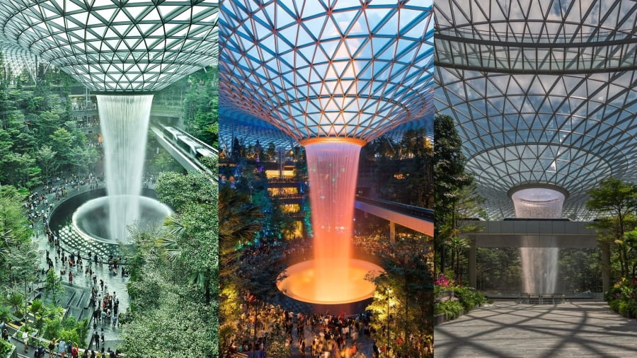 Jewel Changi Airport cũng là một địa điểm check-in ở Singapore vô cùng độc đáo
