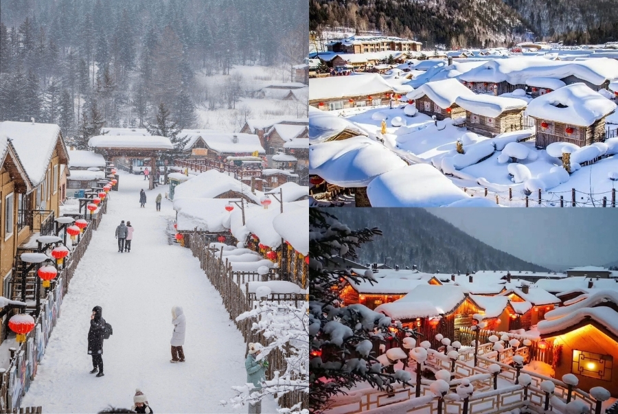 Làng Tuyết Hương được mệnh danh là ngôi làng tuyết đẹp nhất Trung Quốc