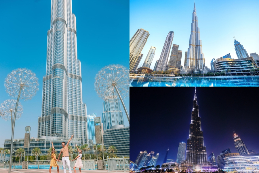 Burj Khalifa là biểu tượng cao nhất thế giới với chiều cao khoảng 828 mét