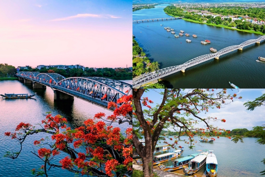 Sông Hương được xem như linh hồn của cố đô Huế với vẻ đẹp dịu dàng và lãng mạn