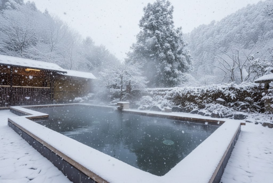 Kurama Onsen là một khu suối nước nóng nằm ẩn mình giữa rừng núi Kurama