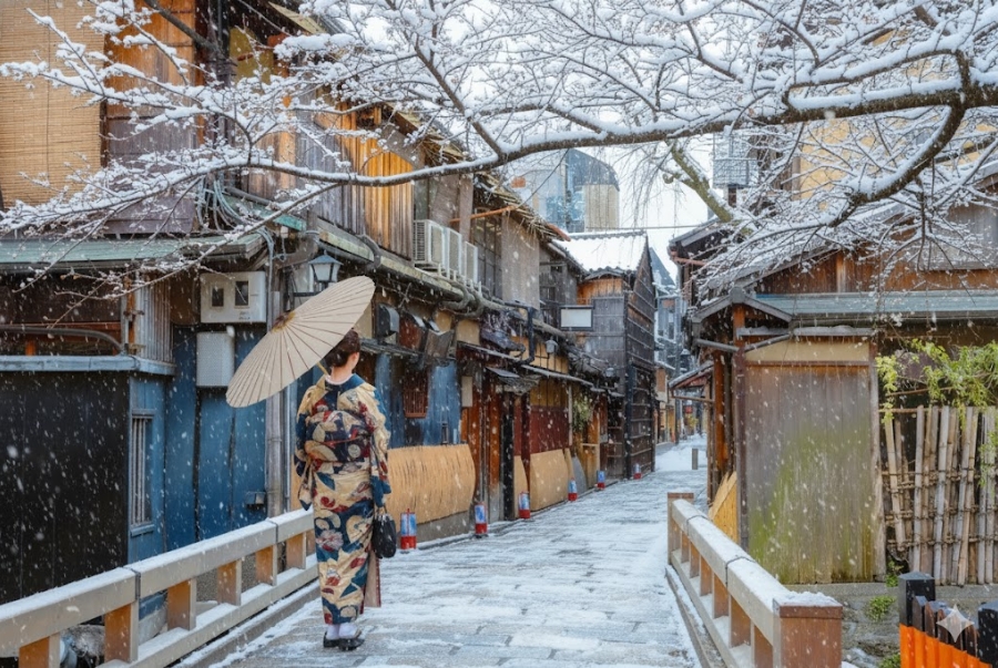 Phố cổ Gion là một trong những khu phố giải trí lâu đời nhất Kyoto và còn là trung tâm của nghệ thuật Geisha