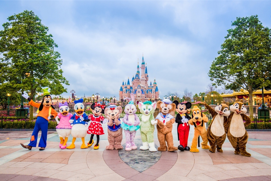 Công viên có nhiều khu vực chủ đề đại diện cho từng thế giới riêng của Disney