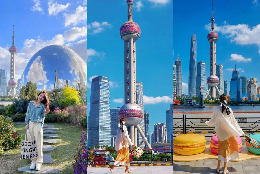 Bến Thượng Hải có rất nhiều góc chụp đẹp để bạn tha hồ check in