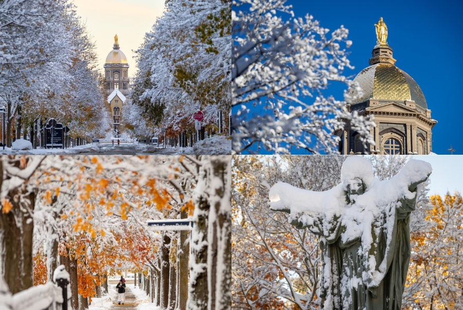 Nhà thờ Đức Bà Paris vào mùa đông mang một vẻ đẹp cổ kính nhưng không kém phần thơ mộng