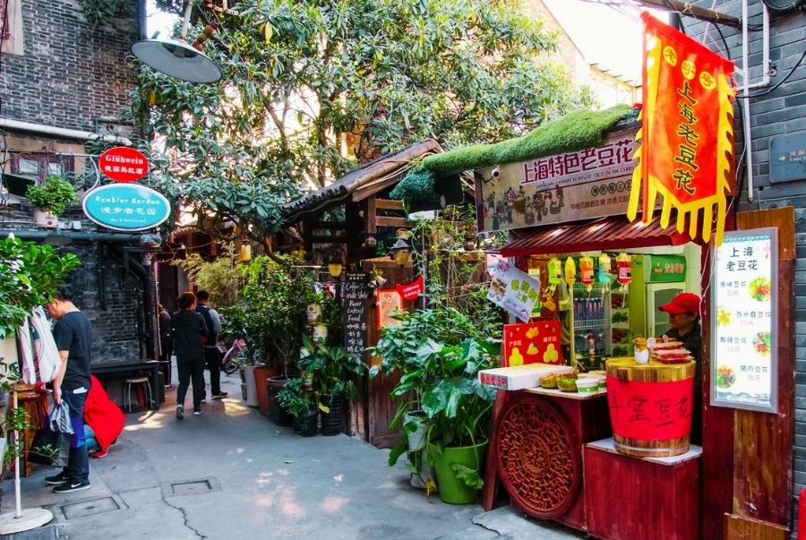 Tianzifang là khu phố nghệ thuật nổi tiếng ở Thượng Hải