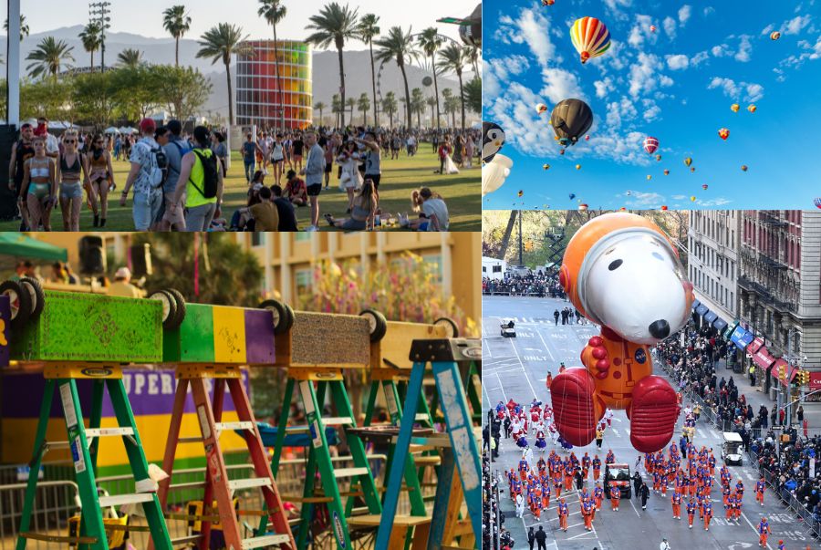 Một số các lễ hội độc đáo, thu hút lượng lớn khách du lịch tới tham gia tại Mỹ