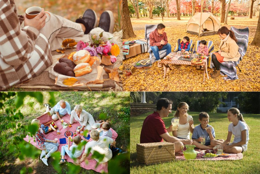 Những buổi picnic cùng bạn bè và người thân cũng là sự lựa chọn hoàn hảo khi Bạn đến với công viên mùa thu