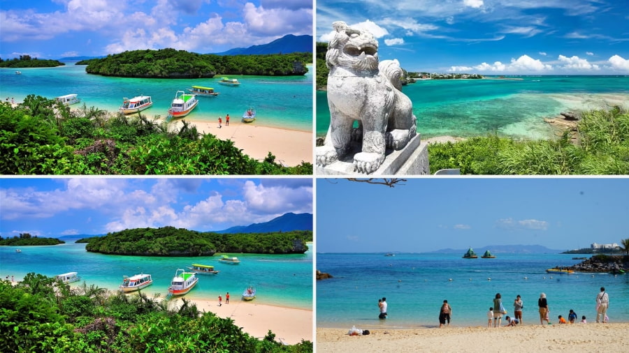 Okinawa sở hữu những bãi biển đẹp đến nao lòng, nơi bạn có thể thỏa sức bơi lội, lặn biển ngắm san hô rực rỡ hay thư giãn dưới ánh nắng mặt trời