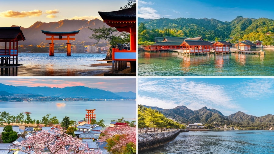 Hình ảnh chiếc cổng "nổi" trên mặt nước khi thủy triều lên là một trong những cảnh quan mang tính biểu tượng nhất của Nhật Bản