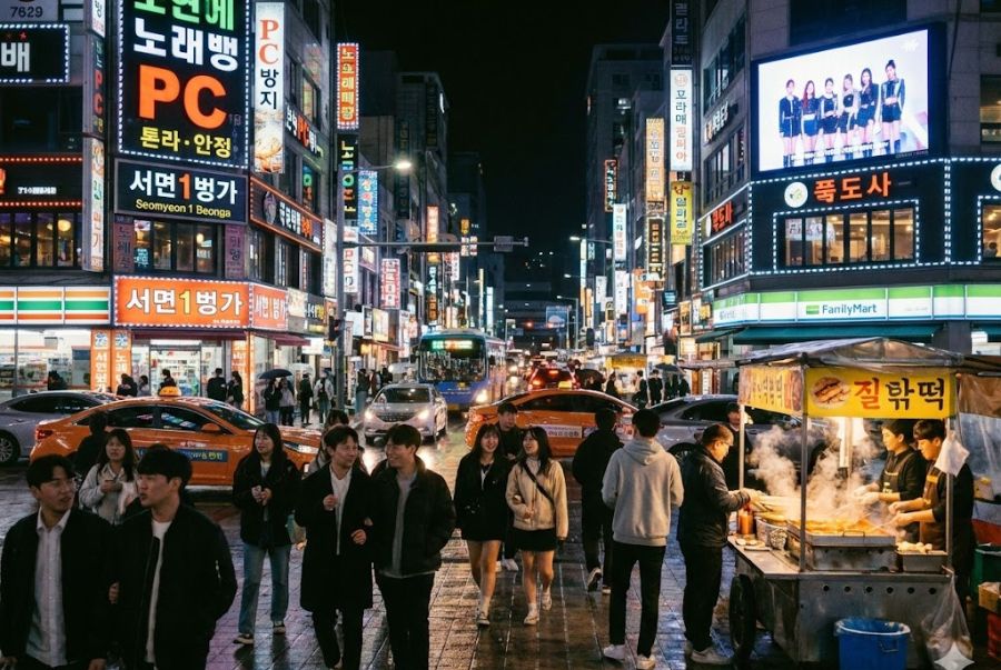 Seomyeon là khu thương mại giải trí có nguồn gốc lâu đời bậc nhất tại Busan