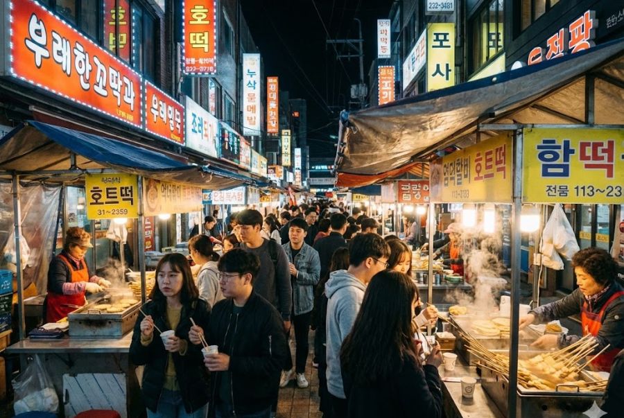 Nampo-dong là khu phố mang hơi thở đời sống thường nhật của người dân Busan