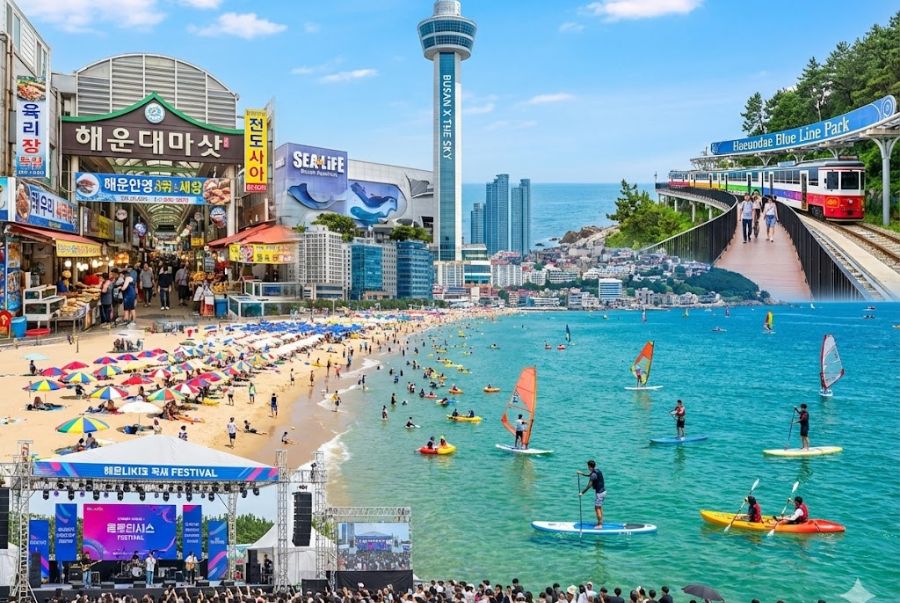 Các hoạt động vui chơi giải trí nhộn nhịp hàng đầu tại Haeundae 