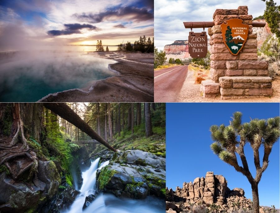 Những khu vườn quốc gia của Mỹ gây ấn tượng bởi khung cảnh thiên nhiên hùng vĩ