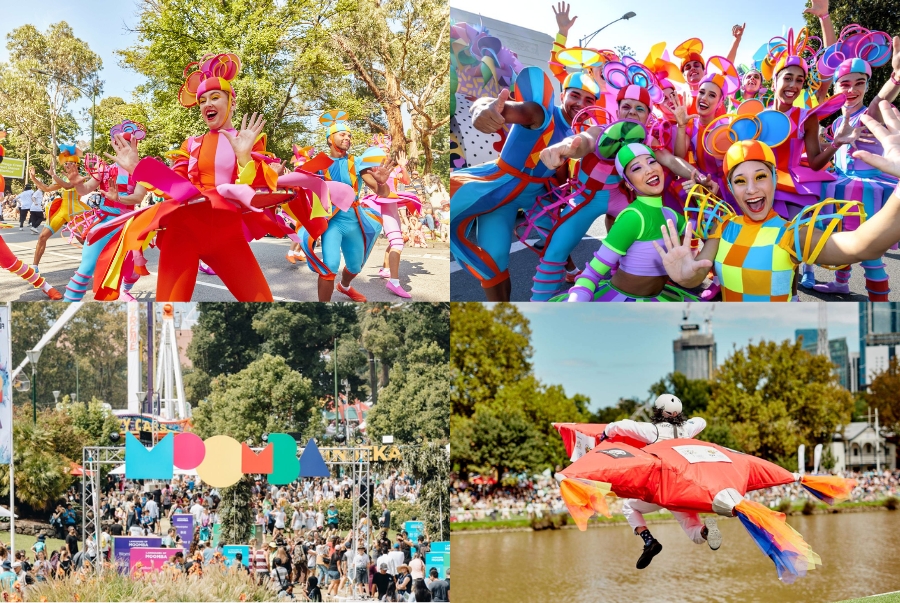 Lễ hội lớn của Melbourne bùng nổ với diễu hành âm nhạc trò chơi và những màn biểu diễn