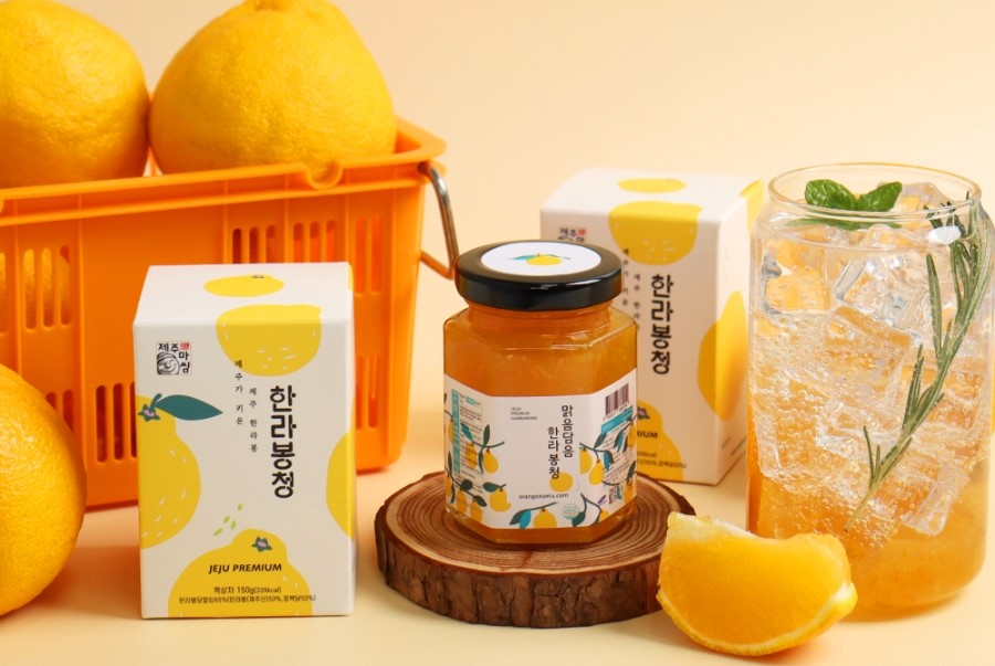 Trà quýt Jeju có màu vàng cam đẹp mắt và hương thơm rất dễ chịu