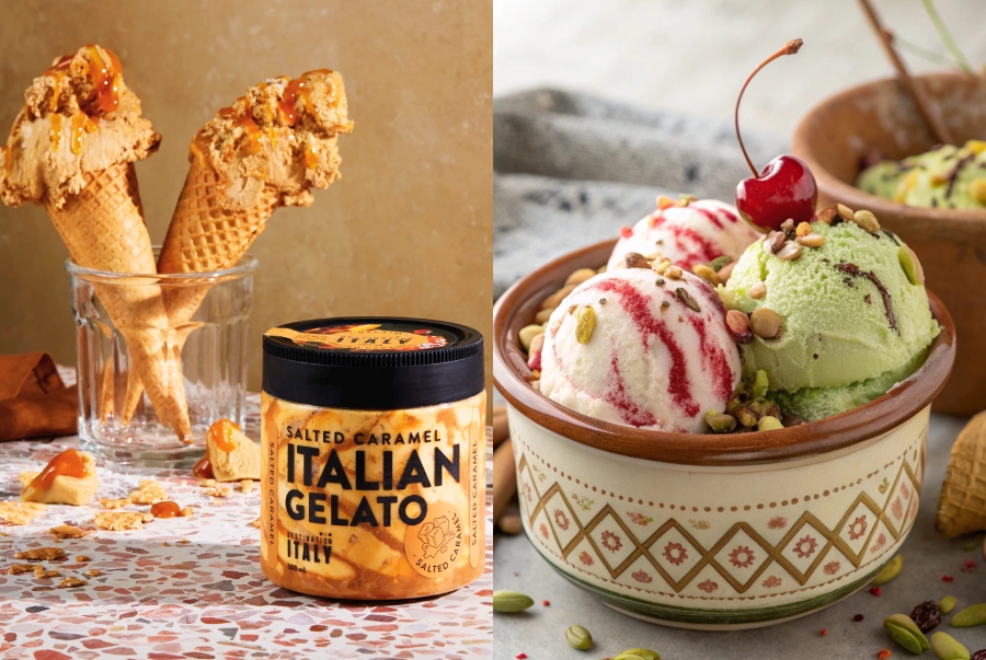Gelato là loại kem truyền thống của Ý với nhiều hương vị khác nhau