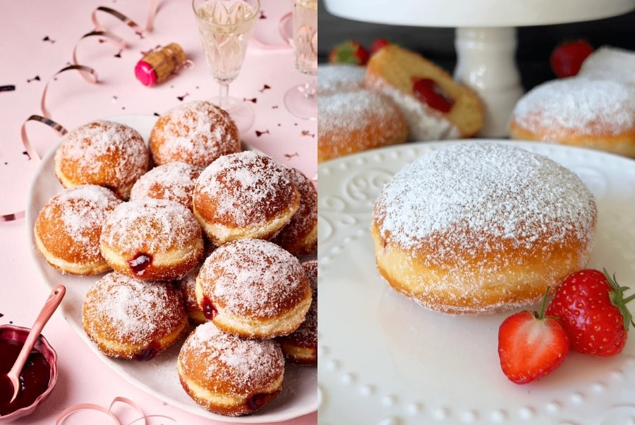 Berliner chính là món bánh rán nhân mứt trái cây quen thuộc trong đời sống người Đức