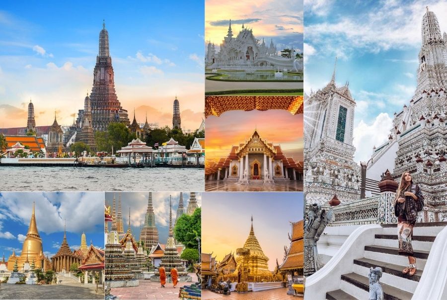 Thái Lan sở hữu hàng chục nghìn ngôi chùa lớn nhỏ trải dài trên khắp đất nước