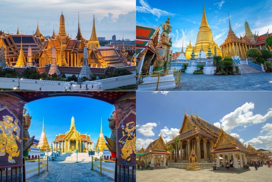 Chùa Wat Phra Kaew là một trong những quần thể nằm trong Cung điện Hoàng gia Bangkok