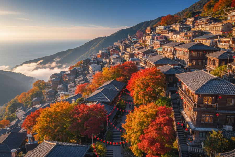 Jiufen được mệnh danh là “thị trấn sương mù” nổi tiếng nhất Đài Loan