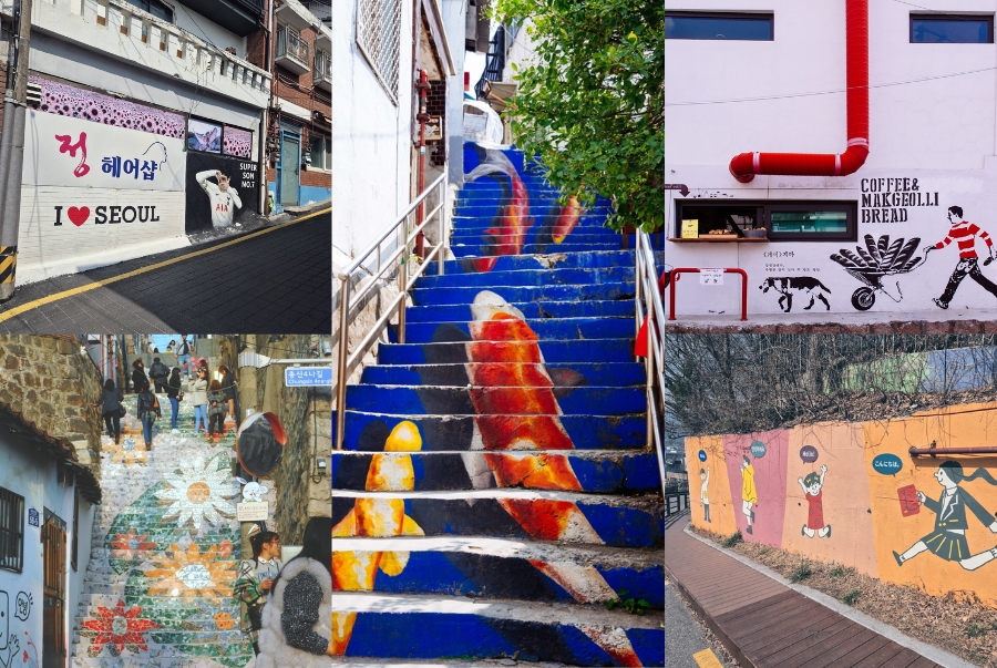 Làng Ihwa Mural được biết đến như một không gian nghệ thuật ngoài trời