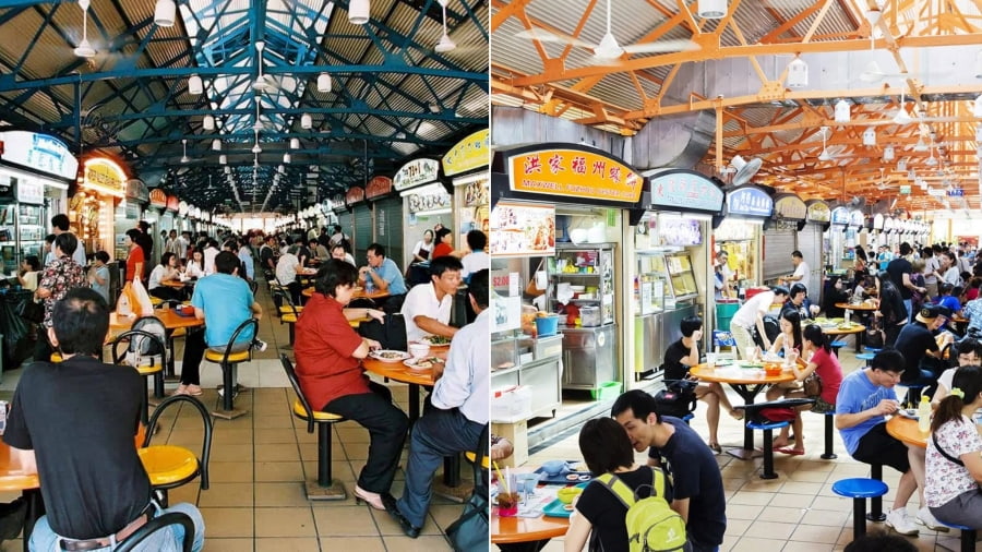 Hawker Centres là nơi bạn có thể tìm thấy những quán ăn ngon ở Singapore với giá cả phải chăng và hương vị chân thực nhất
