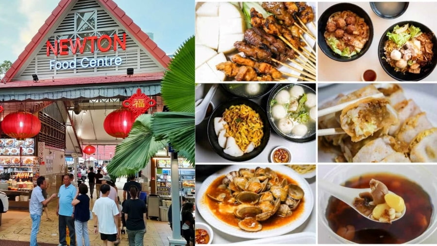 Newton Food Centre có lẽ là một trong những quán ăn nổi tiếng ở Singapore nhất đối với du khách quốc tế