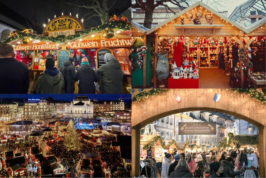 Lucerne vào mùa Giáng Sinh là một bức tranh sống động