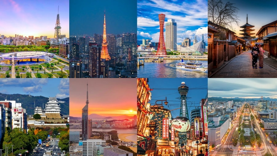Du lịch Nhật là cơ hội để bạn được hoà mình vào nhịp sống hiện đại tại các thành phố lớn