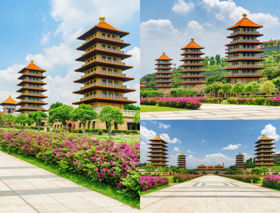 Cận cảnh kiến trúc của 8 bảo tháp