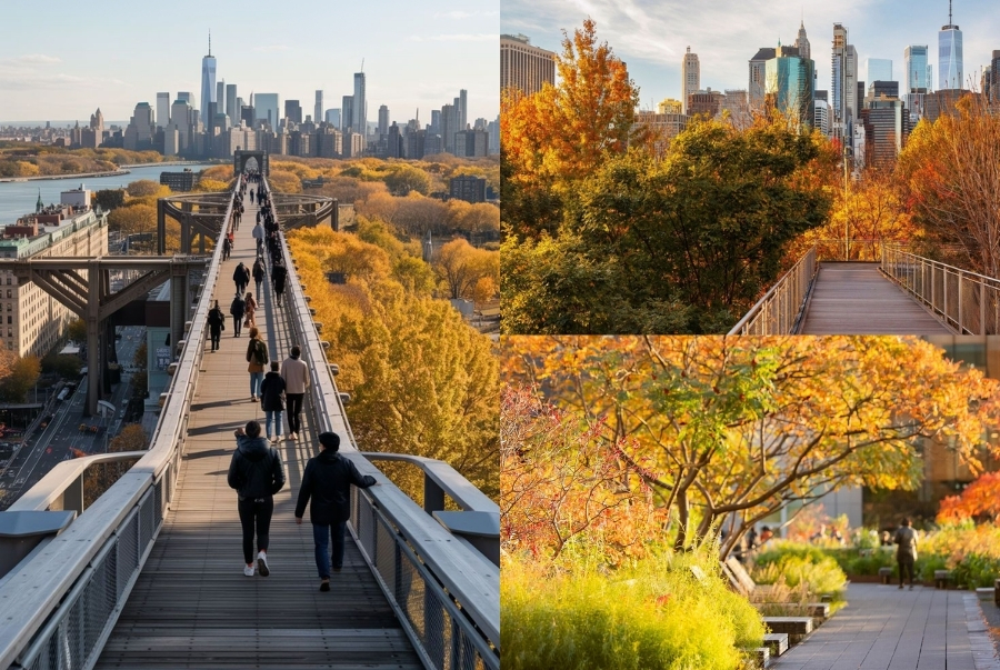 The High Line là nơi tản bộ yêu thích của người dân