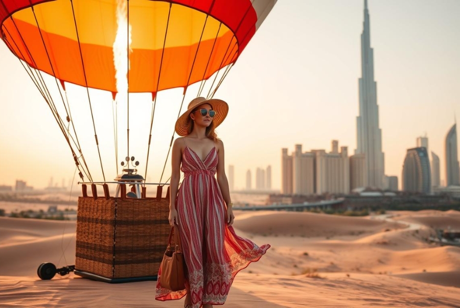 Bay khinh khí cầu trên sa mạc là hoạt động mang đậm dấu ấn Trung Đông du khách nên trải nghiệm khi đến Dubai