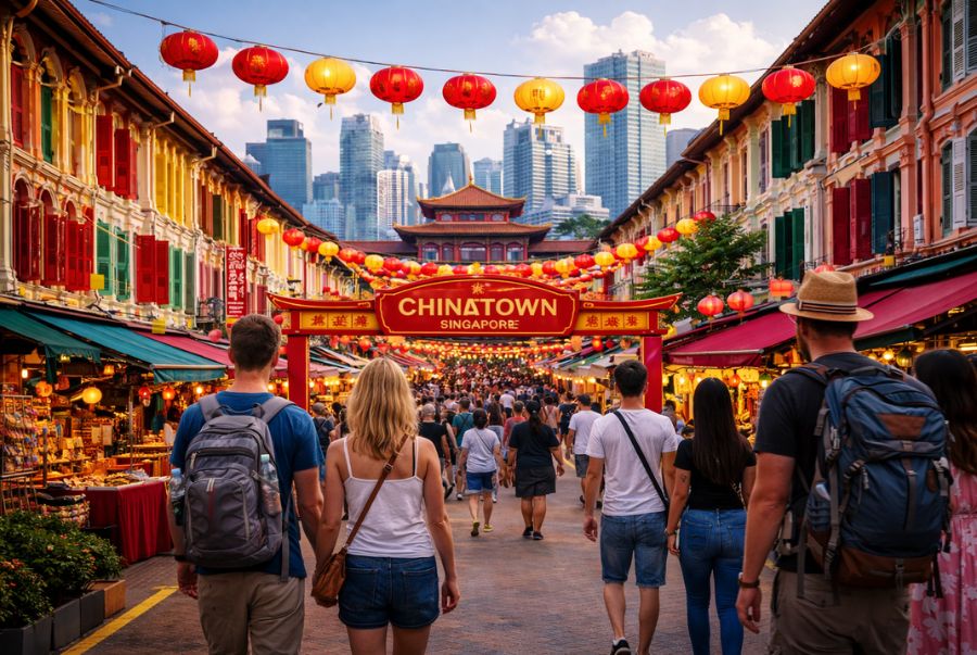 Dạo bước tại Chinatown Singapore sẽ đem đến cho du khách những trải nghiệm hấp dẫn