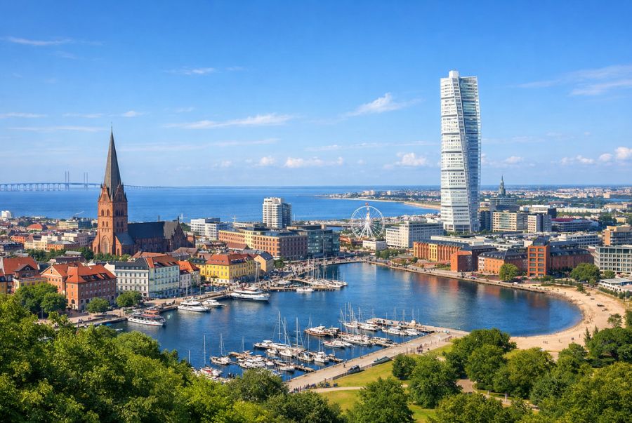 Toàn cảnh khung cảnh bình yên tại Malmö