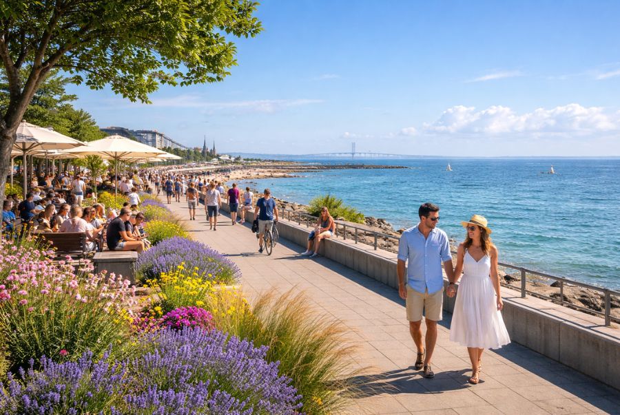 Trải nghiệm ven biển tại Malmö đem đến cho du khách cảm giác thư thái, bình yên