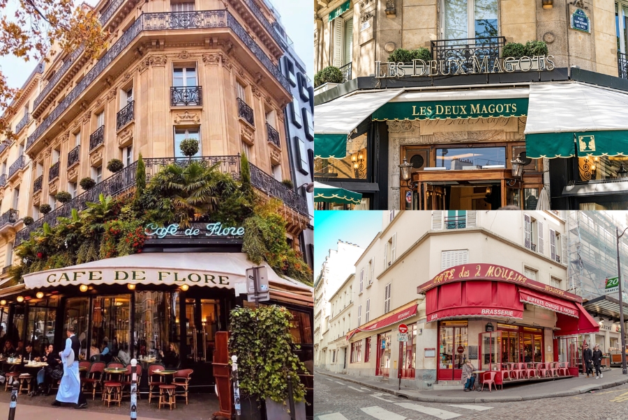 Một vài quán cà phê nổi tiếng tại Paris bạn có thể tham khảo