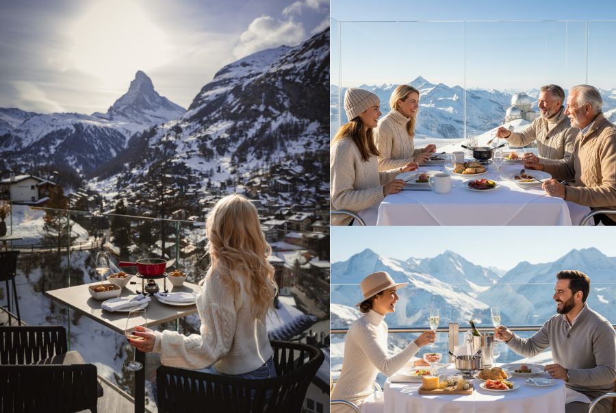 Không gian thưởng thức ẩm thực đỉnh cao tại khu vực Jungfraujoch