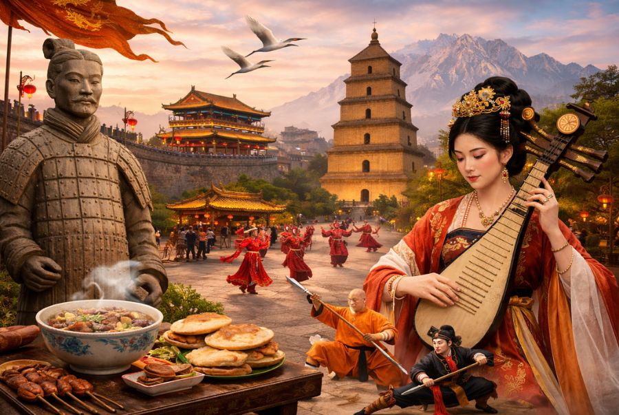 Tây An còn được xem là một trong những trung tâm văn hóa truyền thống quan trọng bậc nhất của Trung Quốc