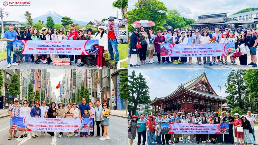 Những vị khách đã tin tưởng và lựa chọn các tour du lịch Nhật Bản hấp dẫn tại Top Ten Travel