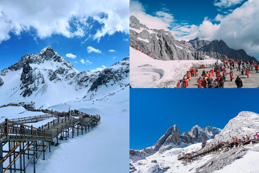 Các đỉnh núi luôn được tuyết bao phủ quanh năm