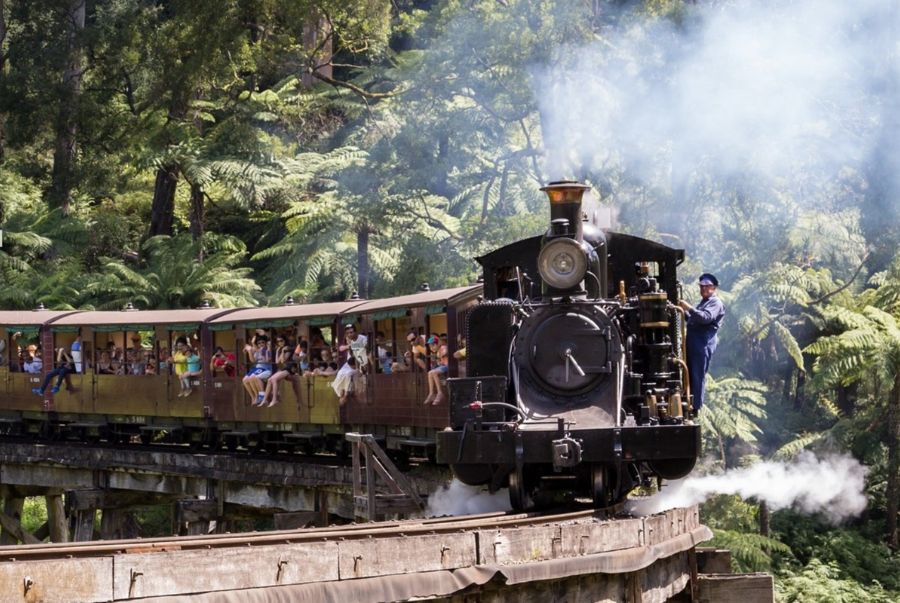 Puffing Billy được đánh giá là phù hợp với mọi đối tượng du khách