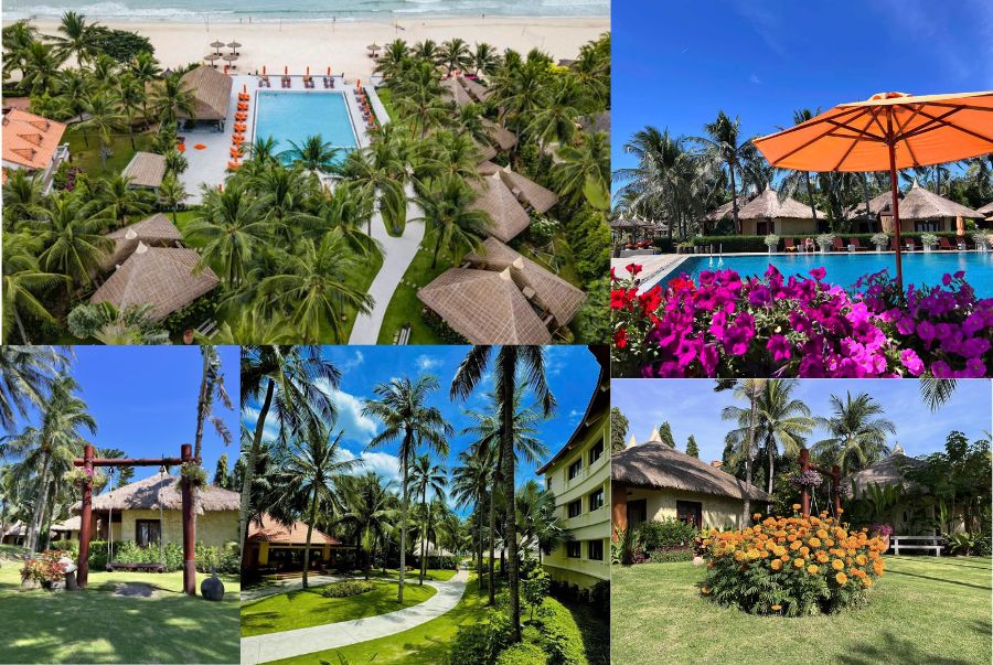 Terracotta Resort Mũi Né sử dụng tông màu đất nung làm chủ đạo, kết hợp kiến trúc hiện đại