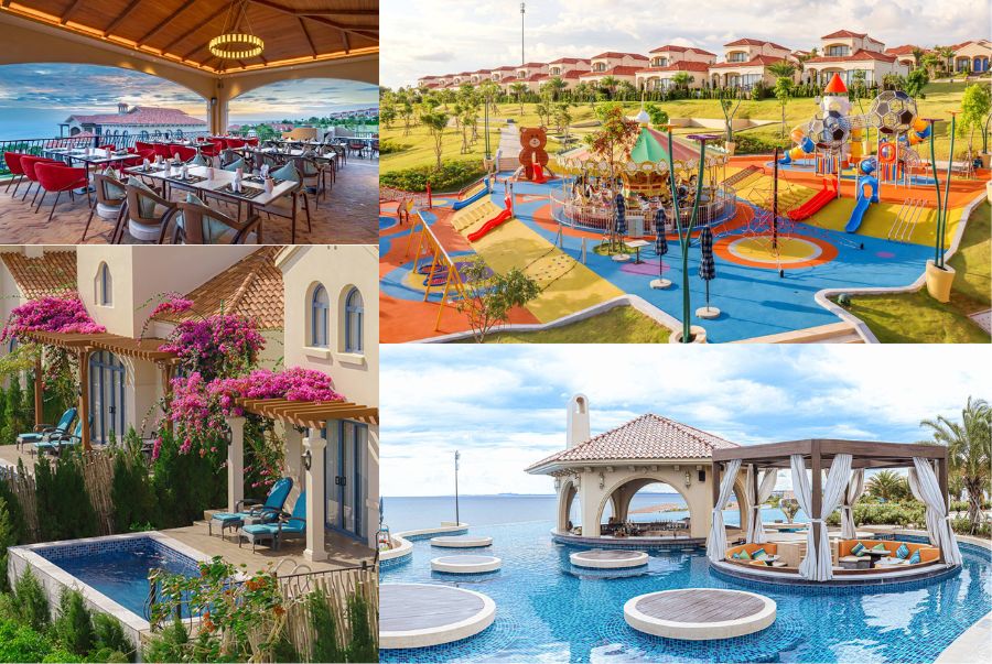 Các khu vui chơi hấp dẫn nằm trong khuôn viên resort